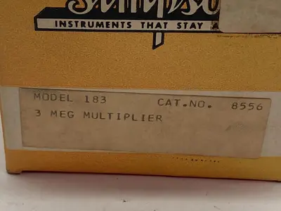 New | in-Stock SIMPSON 183 Misc Electrical & Power Parts Ohio US | Surplus Asset Holdings #1227896
