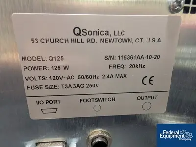 USED QSonica QSonica Ultrasonic Processor, Model Q125