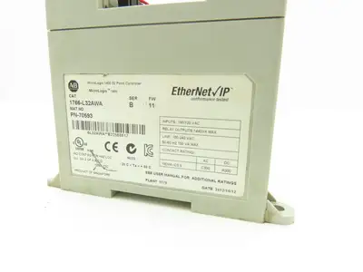 Allen Bradley 1766-L32AWA MicroLogix 1400 Controller Module 32Pt Series B FW 11