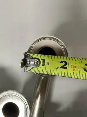 USED ITT PURE-FLO A209 3-WAY STAINLESS STEEL VALVES W/  POSITION MONITORS & 2" FIT