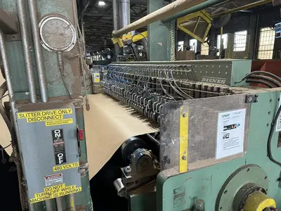 110" (2.8M) VOITH FOURDRINIER PAPER MACHINE (LBM) MFG 2001 LINERBOARD / TUBE & CORE – TANDEM NIPCOFLEX SHOE PRESSES - 72"(1.8M) DIAMETER DRYERS