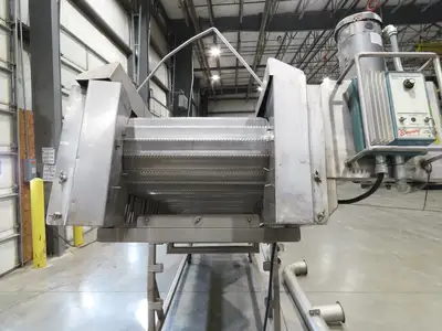 26"x 14' 8" Bulk Food Process Incline Conveyor 115V with Dust Collector Blower