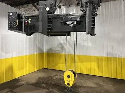 17.5 TON (2014) KONE-CRANES MODEL #CXT60410160P75GGN0S SINGLE GIRDER OVERHEAD CRANE HOIST & TROLLEY: STOCK #18634