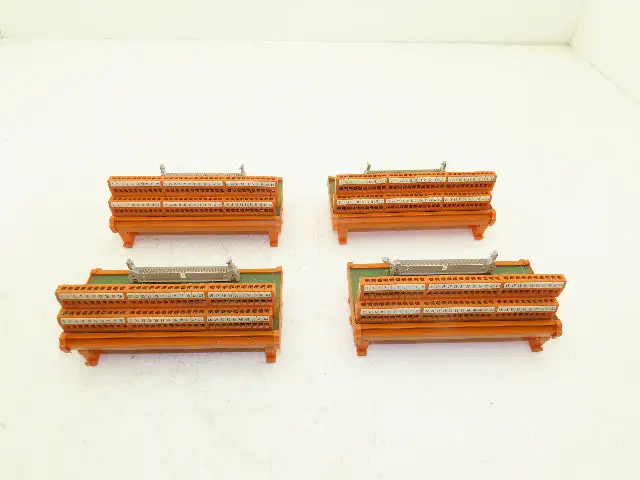 Weidmuller RS-F 60 2246.6 Terminal Block Ribbon Cable Adapter 64-Pin Lot of 4