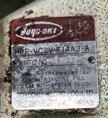 TOYO-OKI HPP-VC2V-FI4A3-A HYDRAULIC PUMP