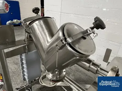 USED Patterson-Kelley 1 Cu Ft P-K Twin Shell Blender, S/S