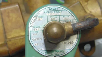 ASCO 8344A27 Red Hat Solenoid Valve Used