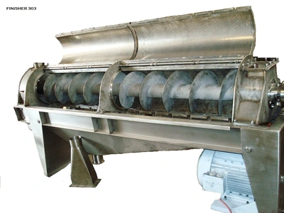 NEW: Brown 303 clone double screw pulper/finisher presses, SS.