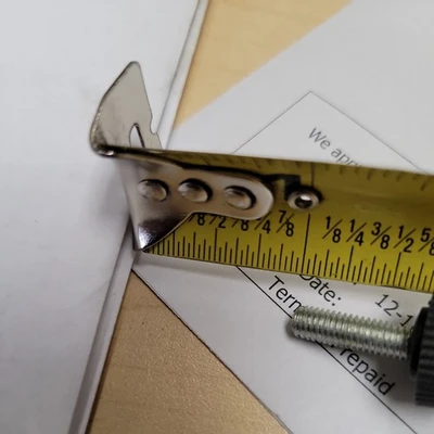 New Black Steel Thumb Screws w/Plastic Heads (QTY 8)