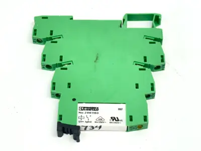 REL-MR- 12DC/21 | Phoenix Contact  Relay 2961150 w/ PLC-BSC-12DC/21 Base 2966896 - Used