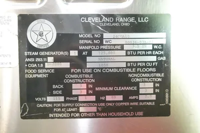 Used Cleveland 24CGA10.2 Steam Cooking Equipment Texas US | OBR Equipment #1065122