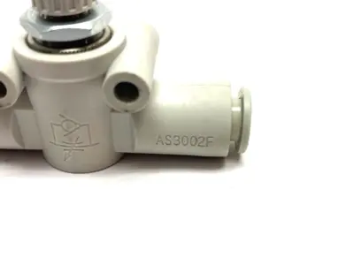 USED SMC PNEUMATIC IN-LINE FLOW CONTROL VALVE 5/16" OD