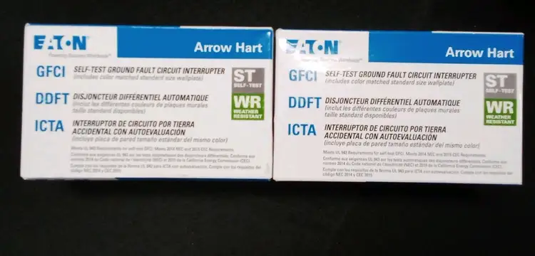 Used Eaton EATON WRSGF20V GFCI receptacle Weather resistant Self-test 20A Ivory(lot of 2) Misc Electrical & Power Parts US | Infinity wholesale & Supply LLC #1305655