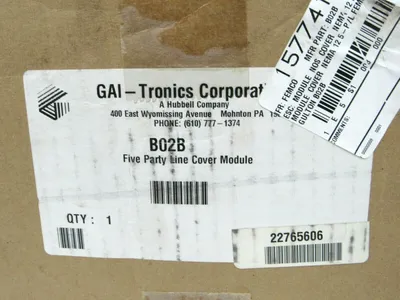 NEW GAI TRONICS B02B SF-1015DT FIVE PARTY LINE COVER MODULE SF1015DT