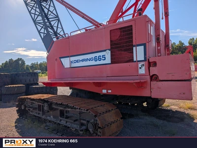 Used 1974 KOEHRING 665 Crawler Cranes Alabama US | Proxy Equipment #1567988