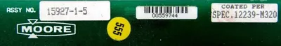 USED MOORE 15927-1-5 PC BOARD 1592715 12239-M320