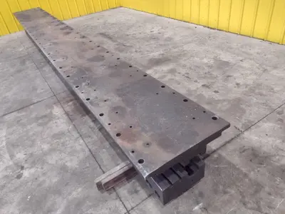 18' LONG T-SLOTTED RAIL DIE PLATE: STOCK #24011