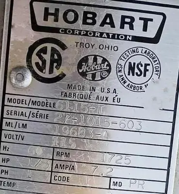 USED HOBART 64115-T