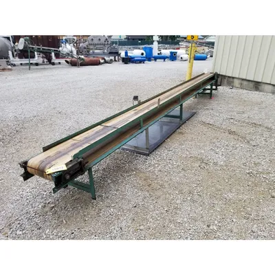 Used 14'' wide x 21' Long Industrial Belt Conveyor