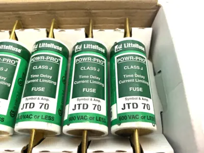 New | in-Stock Littelfuse Powr-Pro Slow-Blo Time Del. Fuse 600V T/D CLASS J 70A Fuses Michigan US | Maverick Industrial Sales #1392761