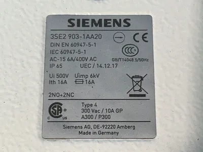 New | in-Stock SIEMENS 3SE2 9031AA20 Relays & Switches Ohio US | HGR 24 #1266550