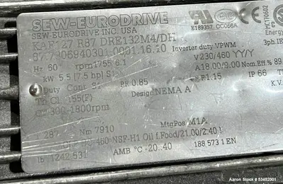USED AMERICAN PROCESS SYSTEMS PPB030-807495