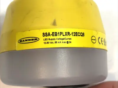 USED BANNER E-STOP PUSH BUTTON 30MM FLASHING RED
