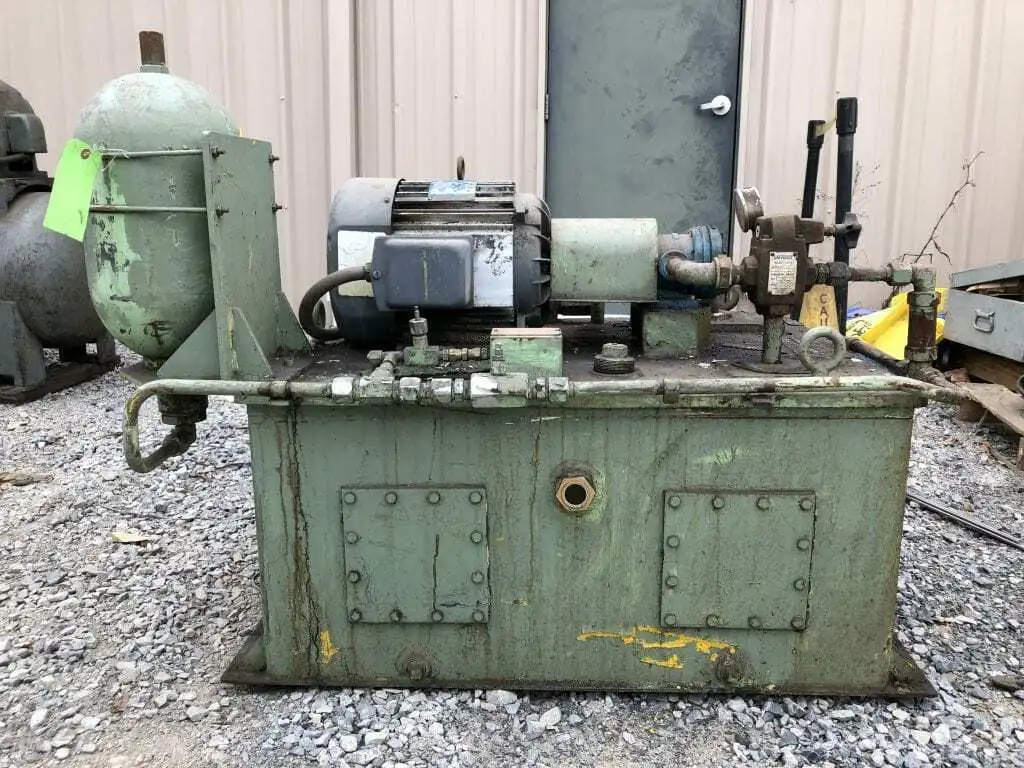 Fitchburg Hydraulic Vane Pump / Power Unit 3HP 1170RPM 3PH 50gal