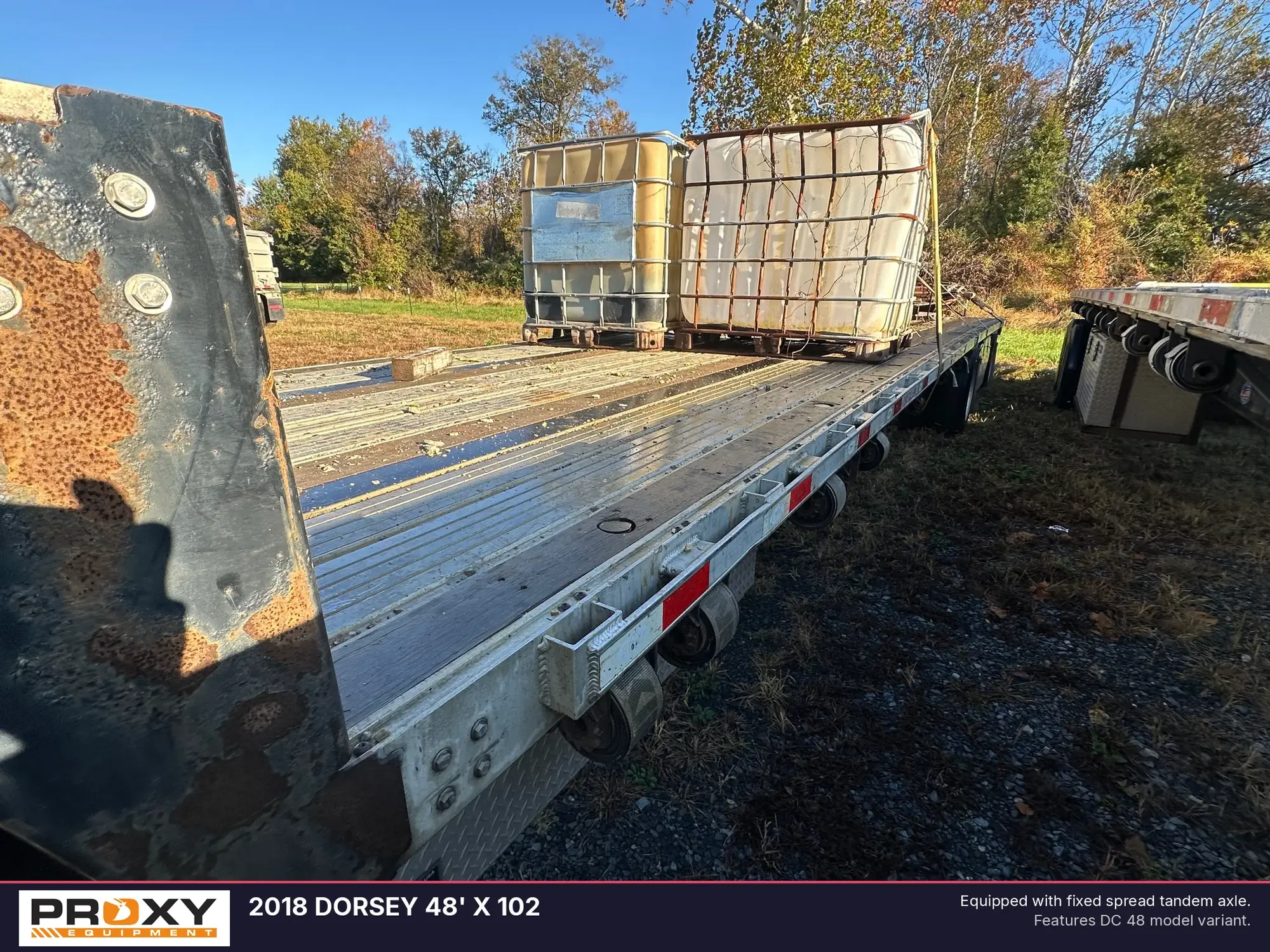 Used 2018 DORSEY 48' X 102 Flatbed Trailers Pennsylvania US | Proxy Equipment #1379038
