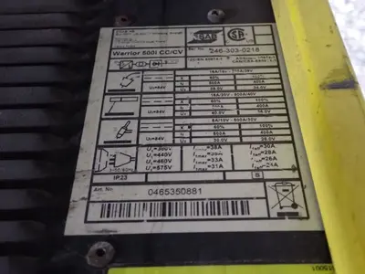 Used ESAB WARRIOR 500I CC/CV Welding Machinery (Other) Ohio US | HGR 24 #1048330