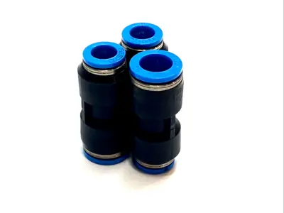 USED FESTO PUSH‑IN CONNECTOR REDUCER 10 MM TO 8 MM PNEUMATIC FITTING