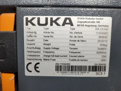 New | in-Stock 2015 KUKA KR16 L6-2 + KR C4 NA Robots Michigan US | iGAM Industrial Marketplace #1173937