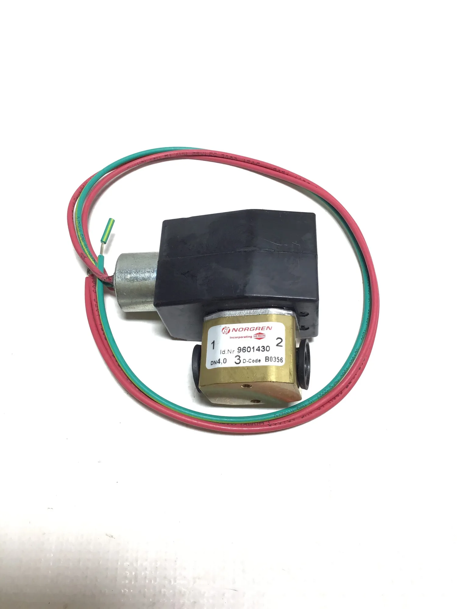 Herion 8111706 Solenoid with Norgren 9601430 Brass Valve 1/2″ NPT