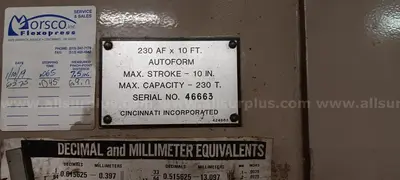 CINCINNATI INC 230AF-10 Press Brakes | Mohawk Machinery (8)