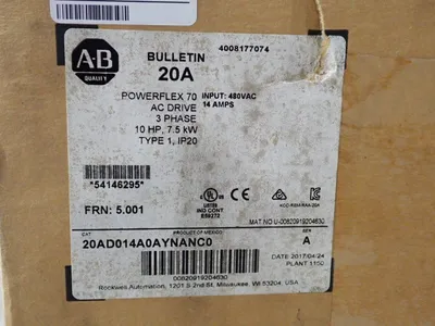 New | in-Stock 2017 ALLEN BRADLEY 20AD014A0AYNANC0 Variable Speed Drives Ohio US | HGR 24 #1133365