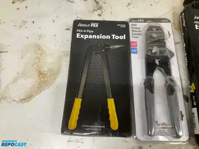 Lot of Apollo Pex Tools Including Pex-A Pipe Expansion Tool, Pex-A Pipe Expansion Tool Kit, and...