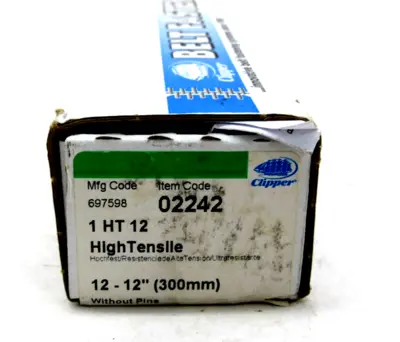 NEW 12 PACK FLEXCO CLIPPER 1-HT-12 WIRE HOOK FASTENING SYSTEM