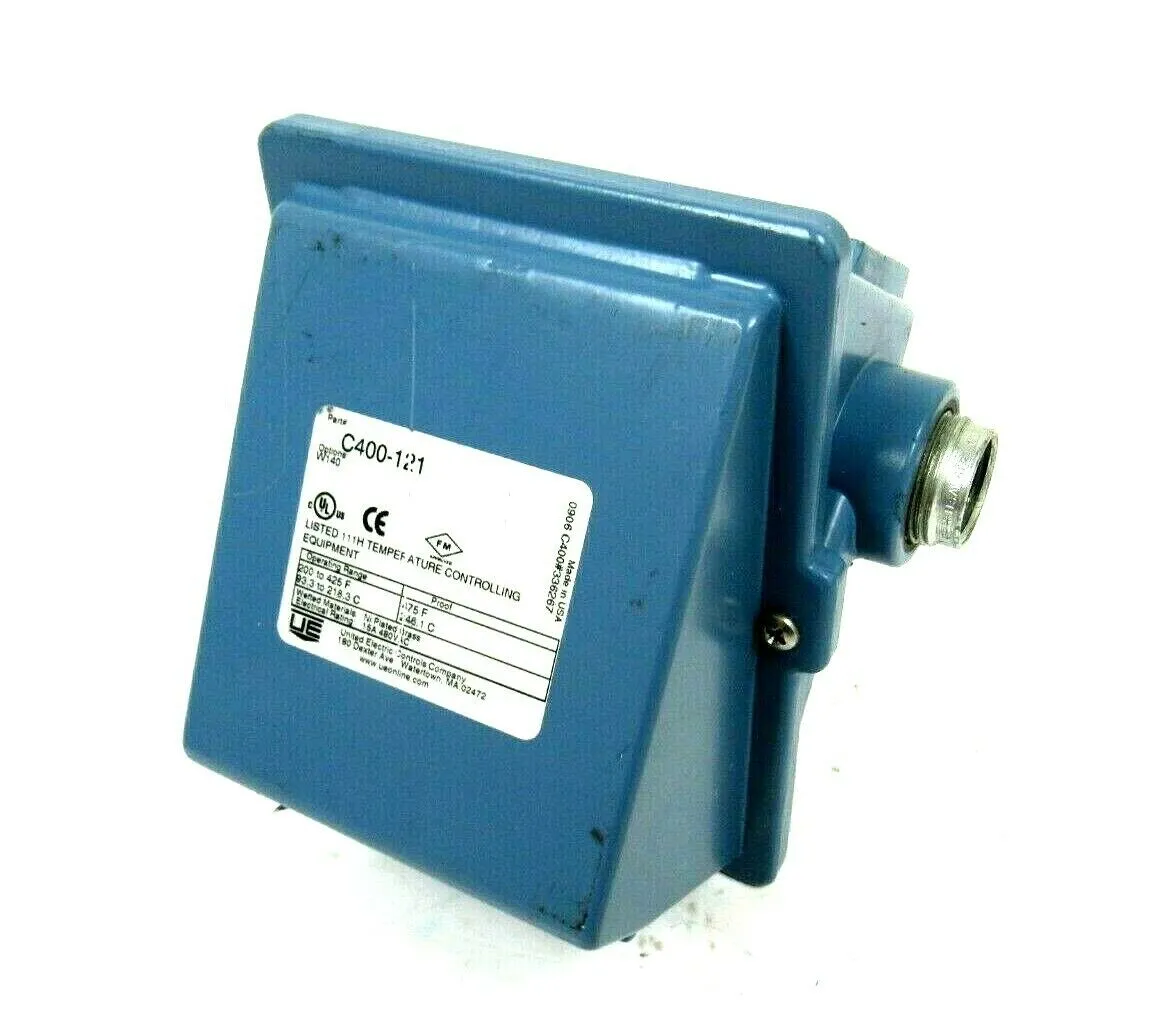 NEW UNITED ELECTRIC C400-121 TEMPERATURE SWITCH C400121