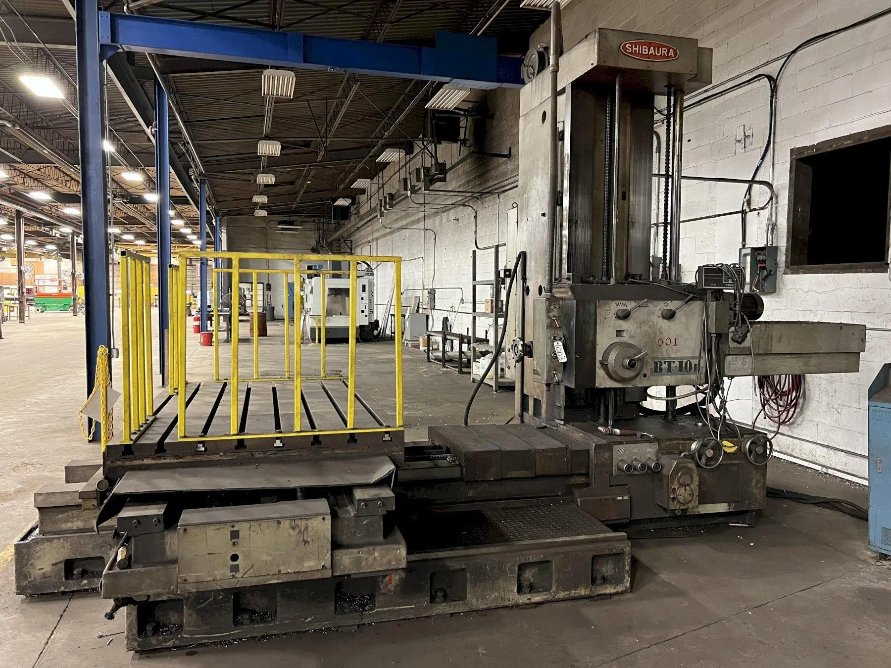 4" SHIBAURA MODEL BT-10B TABLE TYPE HORIZONTAL BORING MILL: STOCK #18188