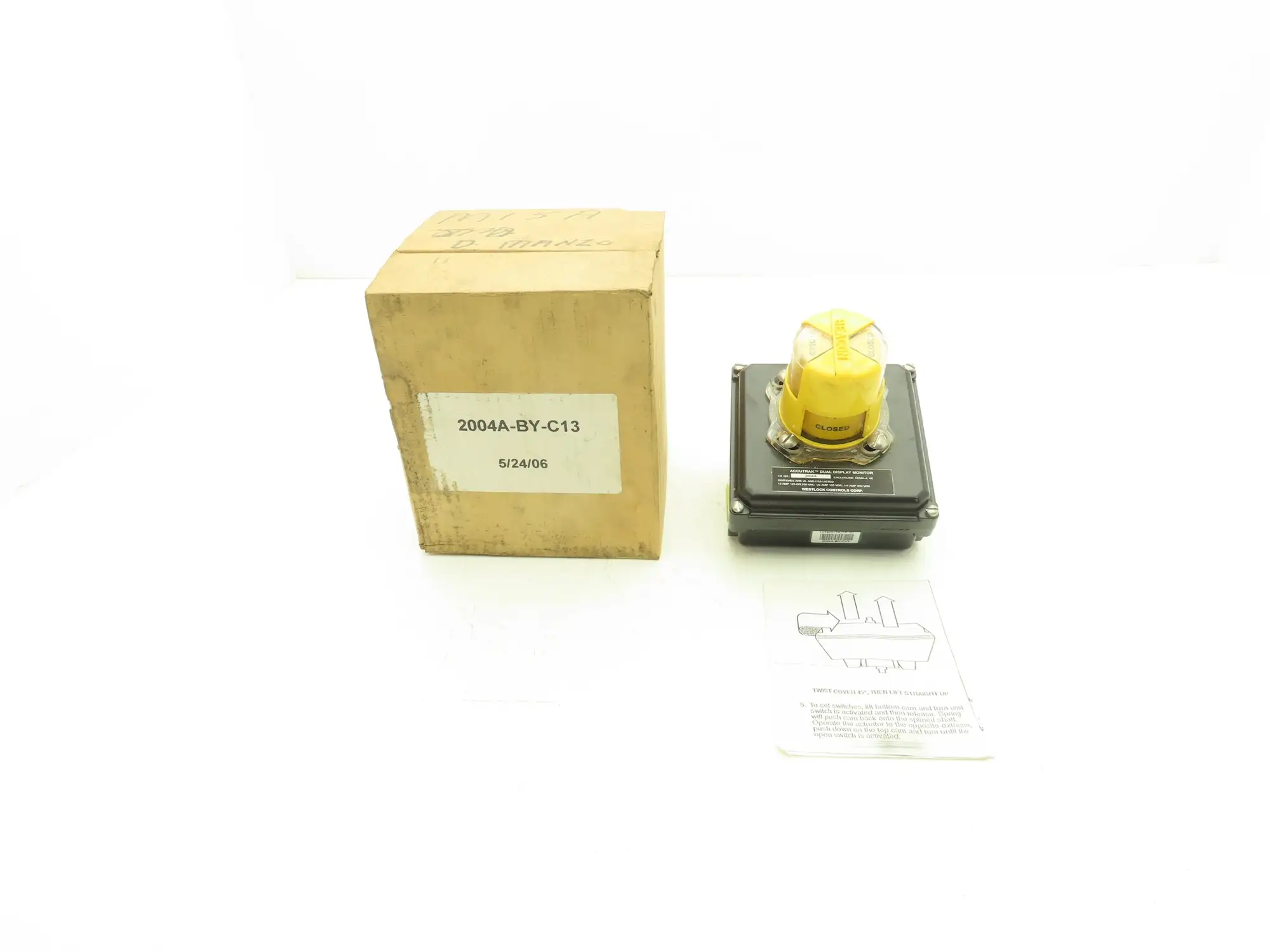 Westlock Controls 2004A Accutrak Dual Display Monitor Valve Position Switchbox