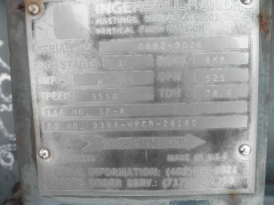 USED INGERSOLL RAND 8KK