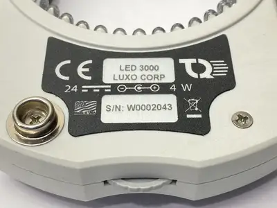 USED LUXO MICROSCOPE LED RING LIGHT NO POWER SUPPLY