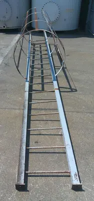 SPC9231  Miscellaneous Equipment stairways and safety cross over stairway, 36" by 46: by 225", CS, 16 step ladder
