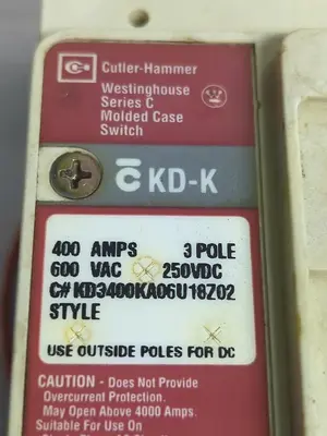 Used CUTLER-HAMMER KD-K Miscellaneous Equipment (Electrical & Power) | Surplus Asset Holdings #1202566