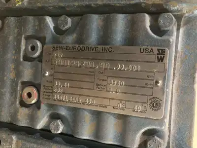 Sew-Eurodrive K47 Helical-Bevel Speed Reducer / Gear Drive 39.61:1 3540lb-in