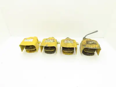 Foot Pedal Switch Shield Locking Latch Yellow Lot of 4