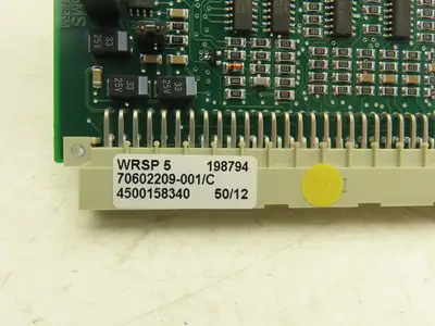 SMS Elotherm WRSP 5 Printed Circuit Control Board PCB Card 70602209-001/C