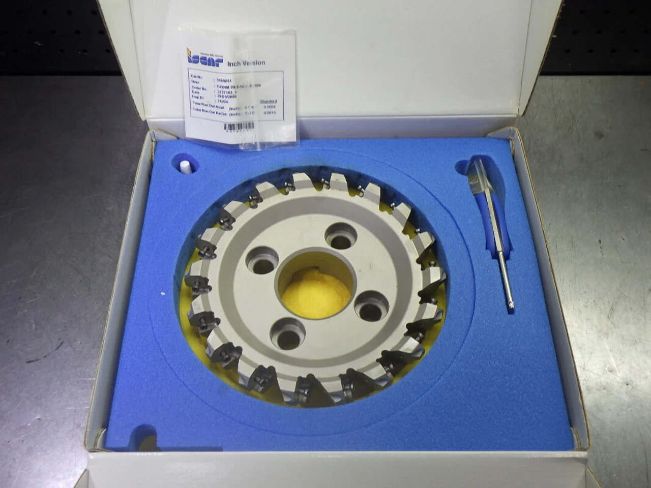 Iscar 8" Indexable Facemill 2.5" Arbor F45NM D8.0-18-2.50-R08 (LOC425)