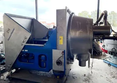 Krauss-Maffei HZ 1000 Ph CIP peeler centrifuge, 316L SS.