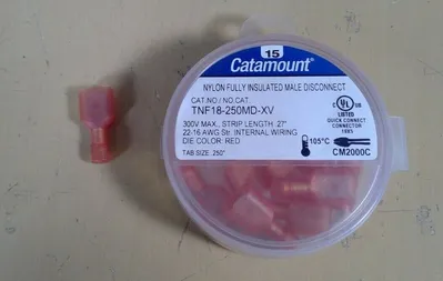 Thomas & Betts 15 Catamount TNF18-250MD-XV Nylon Insulated Male Disconnect 4D